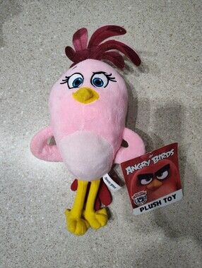 Pink Plush Bird Toy - Soft Stuffed Pet Toy